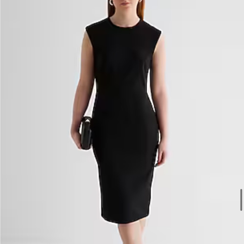 Express Black Midi Dress